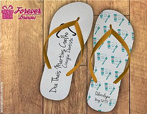 Chinelo Personalizado Formatura de Odontologia