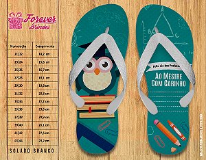 Chinelo Personalizado Dia dos Professores