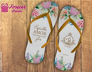 Chinelo De 15 Anos Floral