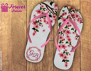 Chinelo De Casamento Com Flores