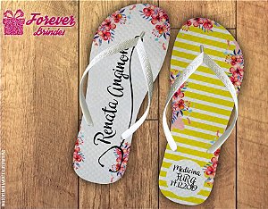 Chinelo Personalizado de Medicina Listrado