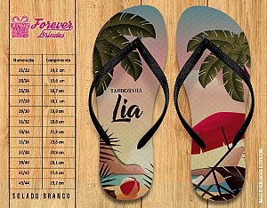 Chinelo Personalizado Aniversário Tardezinha