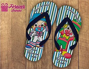 Chinelo Personalizado De Aniversário Do Patati E Patata