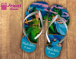 Chinelo Personalizado De Aniversário Peter Pan