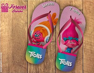 Chinelo Personalizado Dos Trolls