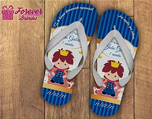 Chinelo Personalizado Pequeno Príncipe De Aniversário