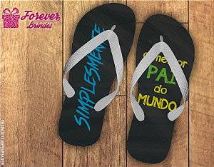 Chinelo Personalizado Para O Dia Dos Pais