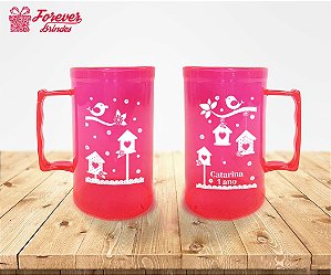 Caneca De Chopp Aniversário Jardim