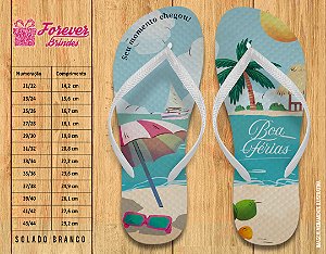 Chinelo Personalizado Férias