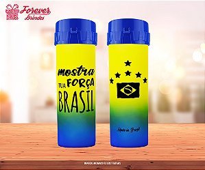 Garrafa Acquabio Degradê Personalizado Copa do Mundo Futebol