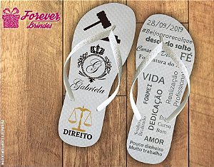 Chinelo Personalizado De Direito