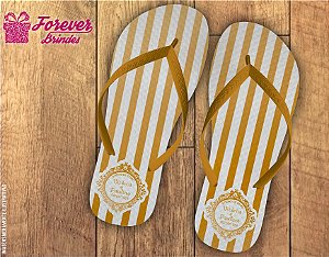 Chinelo Personalizado Bodas De Ouro