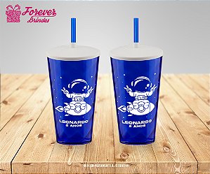 Copo Twister Personalizado Aniversário ASTRONAUTA