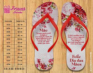 Chinelo Personalizado Dia das Mães