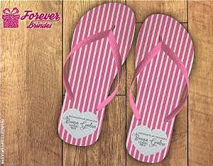 Chinelo Personalizado Rosa Engenharia De Produção