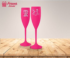 Taça De Champanhe Rosa De Casamento