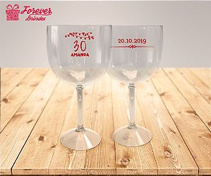 Taça De Gin Personalizada De Aniversário 30 Anos