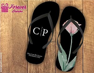 Chinelo Personalizado De Medicina Com Flor