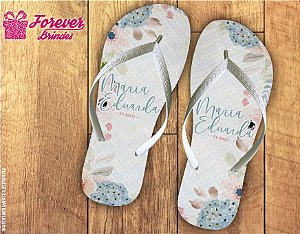 Chinelo Personalizado Aniversário De 15 Anos