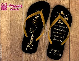 Chinelo De Casamento Personalizado