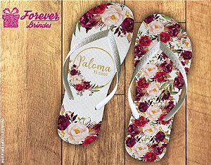 Chinelo 15 Anos  Rosas Vermelhas