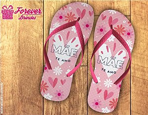 Chinelo Personalizado Mãe te Amo