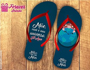 Chinelo Personalizado Melhor Mãe do Universo