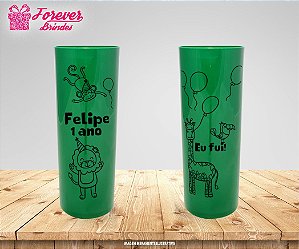 Copo Long Drink Aniversário Zoológico