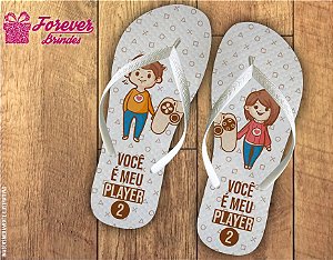 Chinelo Personalizado Dia Dos Namorados Player 2