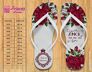 Chinelo Personalizado de Casamento Espalhe Amor