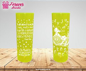 Copo Long Drink Personalizado  dia Mundial da Alfabetização