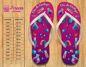 Chinelo Personalizado dia  do Biólogo
