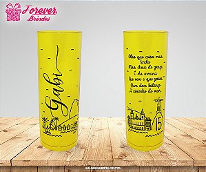 Copo Long Drink Personalizado  Aniversário de 15 anos