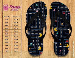 Chinelo Personalizado Pac Man