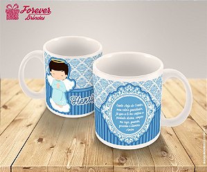 Caneca Porcelana Personalizada Batizado