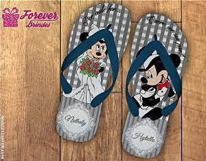Chinelo casamento Mickey e Minnie
