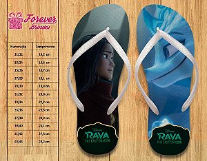 Chinelo Personalizado princesa Raya e o último dragão