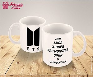 Caneca Porcelana BTS