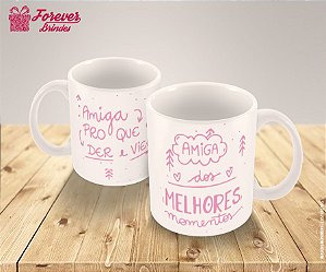 Caneca Porcelana Melhor Amiga