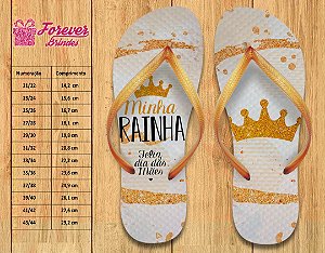 Chinelo Personalizado Minha Rainha