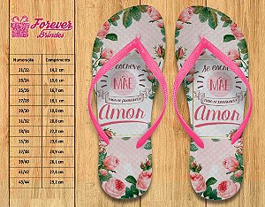 Chinelo Personalizado Mãe meu amor