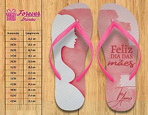 Chinelo Personalizado Mãe te amo