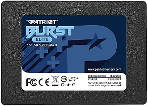 HD SSD 120GB Patriot 2.5" Sata III Burst Elite