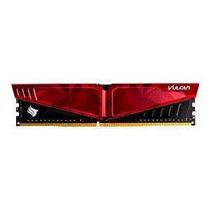 MEMORIA TEAM GROUP T-FORCE VULCAN 16GB DDR4 3200MHZ RED TLPRD416G3200HC16F01