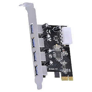 Placa PCI Express Para 4 USBs 3.0 PCI-E X1