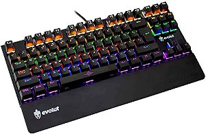 Teclado Gamer Mecânico Evolut Assault EG-204RB