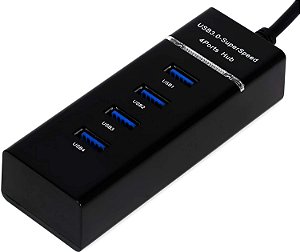 Hub Usb 3.0 4 Portas Expansor Rapido 5 Gbps Alta Velocidade