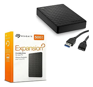 HD Externo 500GB Seagate Expansion 2,5" Portatil USB3.0