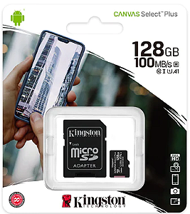 Cartão de Memória Kingston 128GB Classe 10 SDCS2/128GB