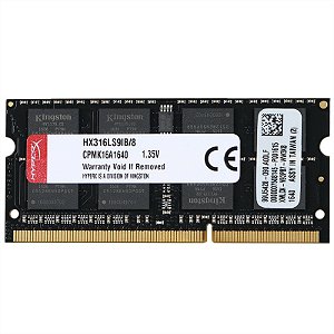 MEMÓRIA 16GB DDR4 2666 KINGSTON NOTEBOOK KVR26S19D8/16